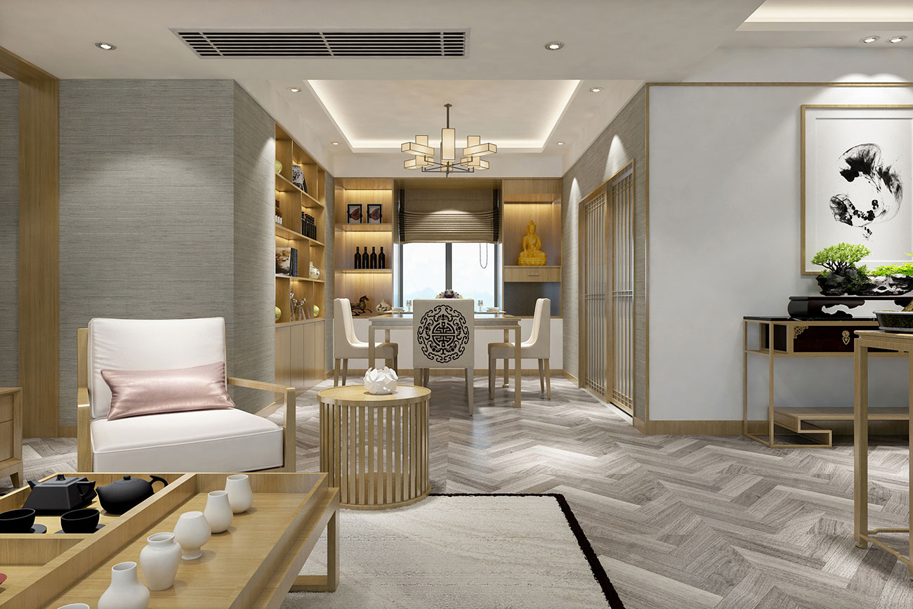 寶能城市廣場(chǎng)116m&sup2;新中式風(fēng)格案例